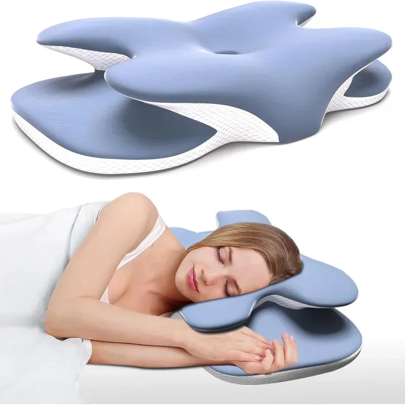 Ergonomic Cervical Pillow Memory Foam for Back Side Sleepers