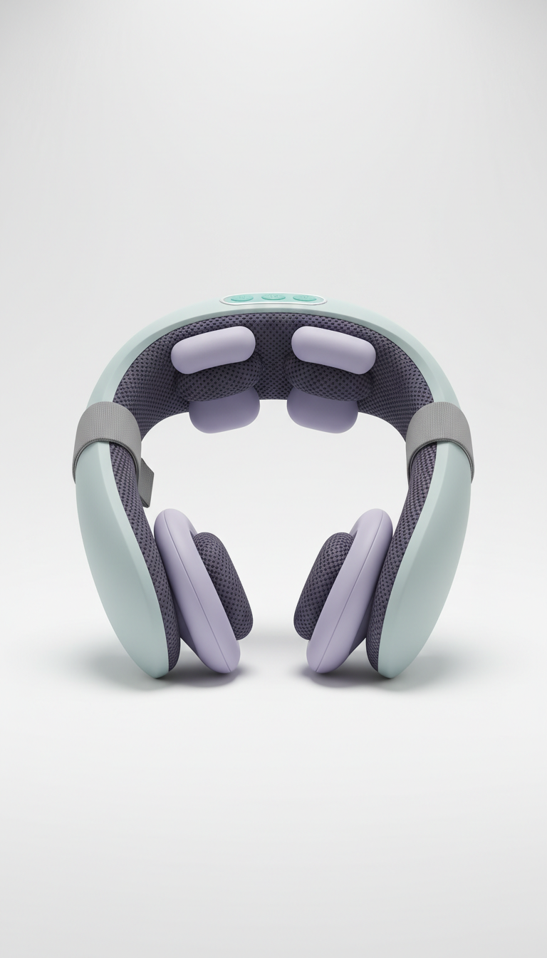 Kneading Neck Massager with Silicone Nodes